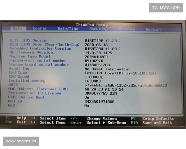 联想电脑BIOS设置：中文为主界面